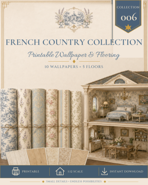 French Country Printable Wallpaper & Flooring Collection